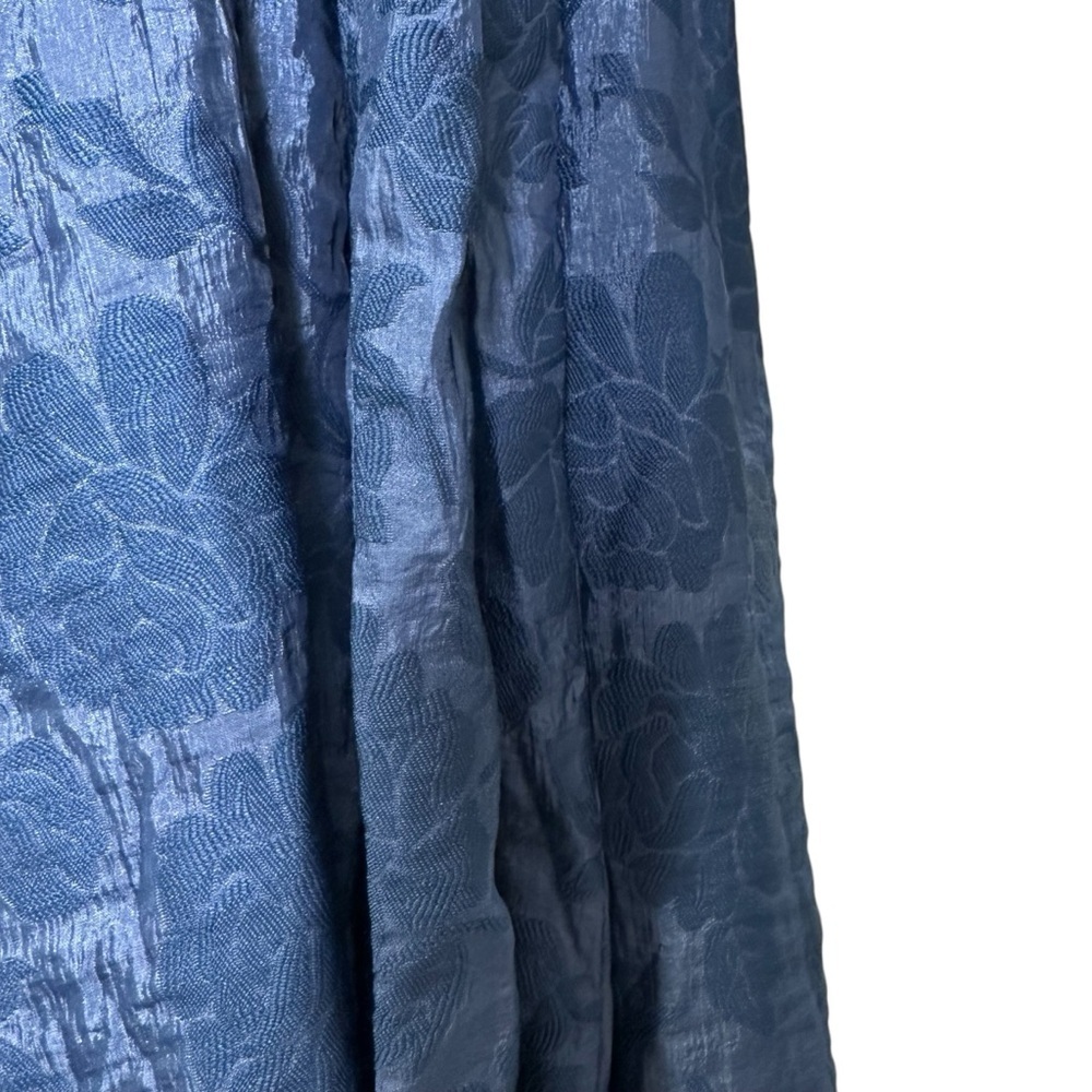 Future Collective Jenny K Lopez M Navy Floral Puff Sleeve Midi Dress - Picture 5 of 10